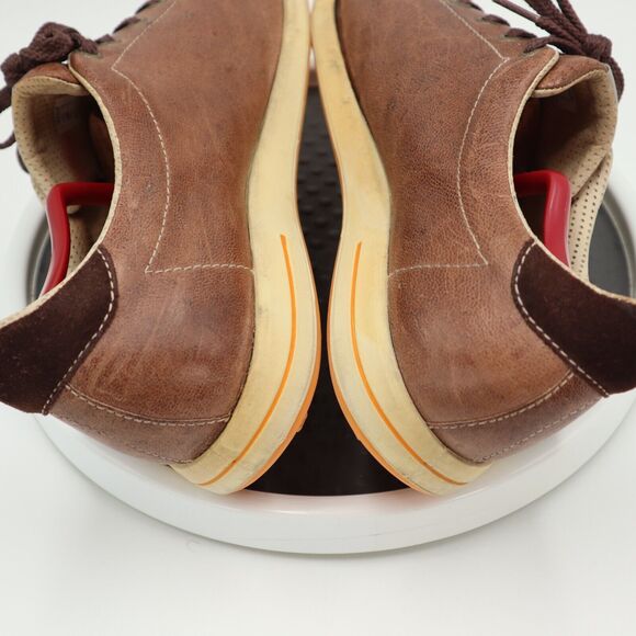 Ecco Street Spikeless Golf Shoes Mens Size 45 US 11-11.5 Brown Beige Leather - Picture 8 of 16
